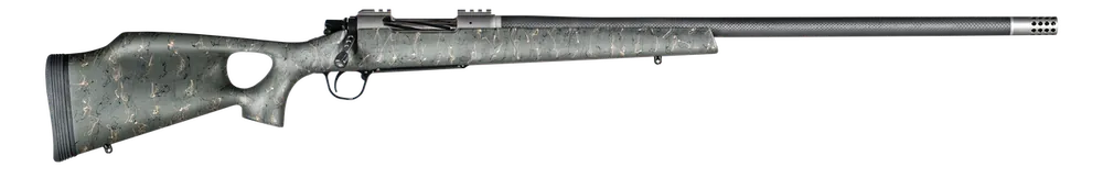 Christensen Arms Summit TI 28 Nosler Rifle with Green Thumbhole Stock