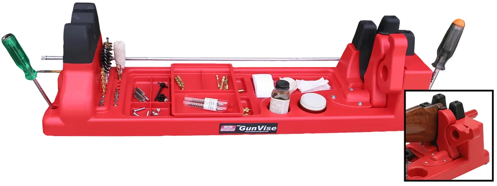 MTM Case-Gard GV30 Red Plastic Gun Vise for Rifles and Shotguns