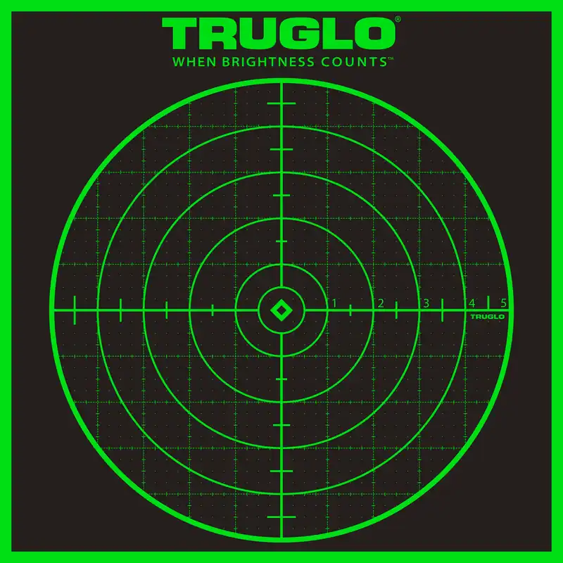 TruGlo TG10A6 Tru-See Grid Self-Adhesive Bullseye Targets 12"x12" 6-Pack