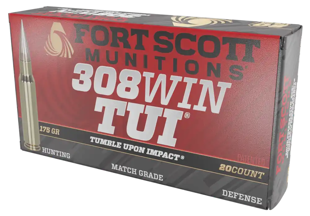 Fort Scott Munitions 308Win 175gr TUI Solid Copper Rifle Ammo - 20/Box