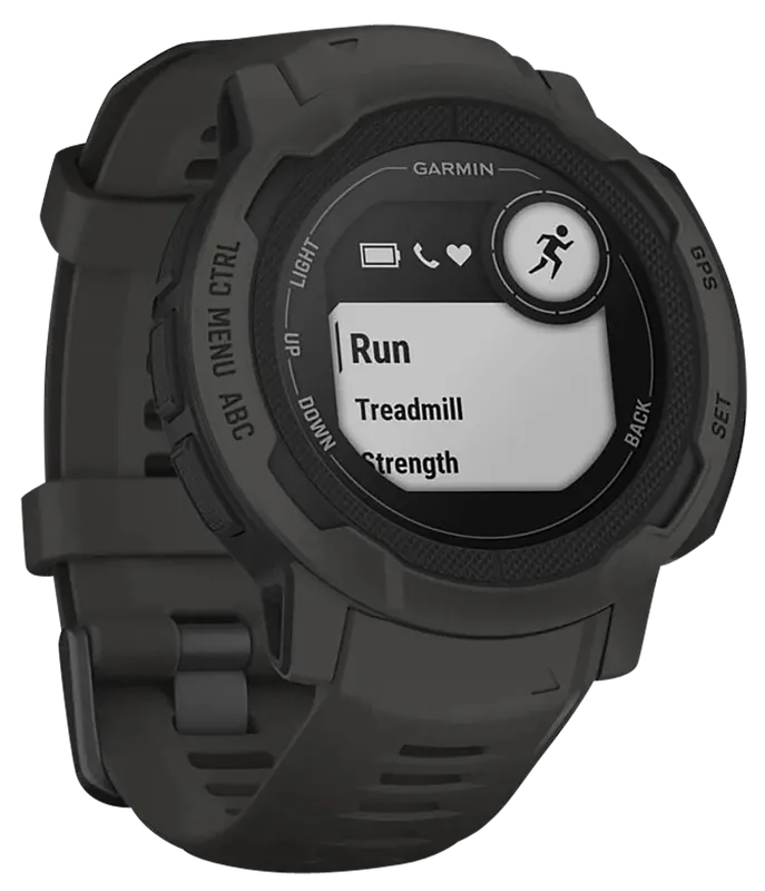 Garmin Instinct 2 GPS Smartwatch, 32MB, Graphite, 45mm, iPhone/Android Compatible