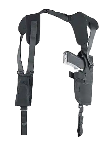 Uncle Mike's Pro-Pak Vertical Shoulder Holster for S&W K/L, 4" Barrel, Right Hand, Size 02, Black Nylon