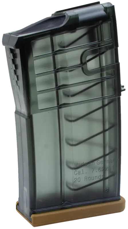 HK 50236507 20+1 7.62mm Magazine for H&K 417 - Clear Smoke Polymer
