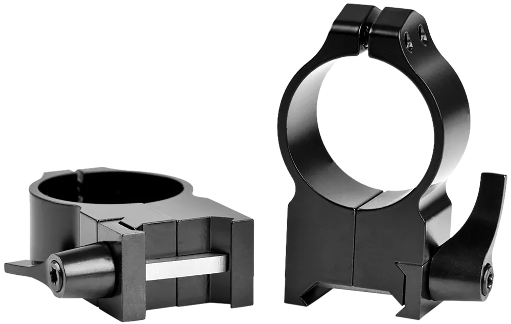 Warne 216LM Maxima Matte Black 30mm Extra High Quick Detach Vertical Rings 0 MOA