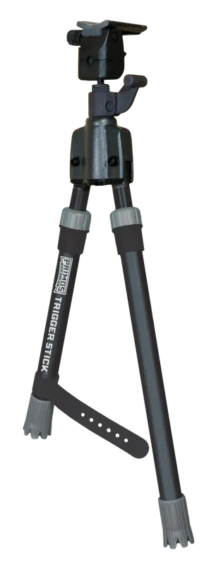 Primos 65825 Trigger Stick Steel Bipod with QD Swivel Stud, Black & Gray Finish, Short Height
