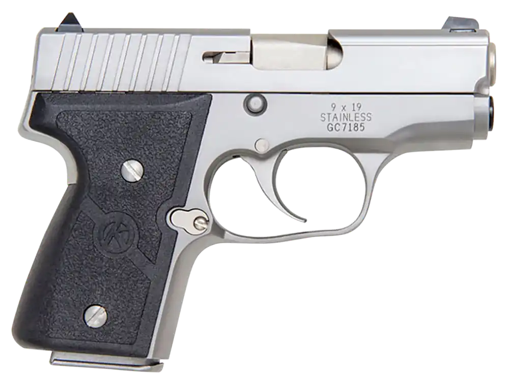 Kahr Arms M9093A MK CA Compliant 9mm Luger, 3" Barrel, 6+1/7+1 Capacity, Matte Stainless Finish, Serrated Slide, Black Nylon Grip