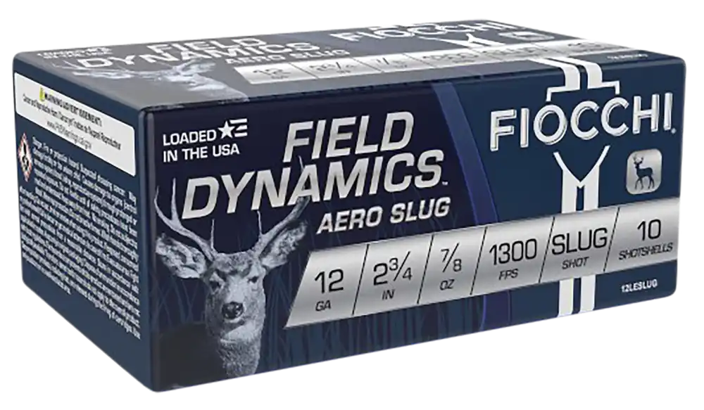 Fiocchi Field Dynamics Aero 12 Gauge Rifled Slug - 10 Box/25 Case