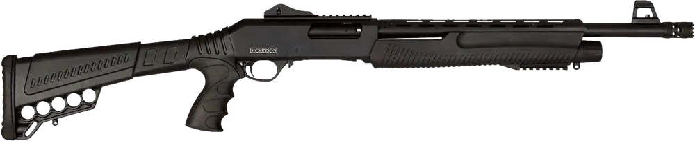 Dickinson LLC XX3D Commando 12 Gauge Pump Shotgun with Pistol Grip & Shell Carrier