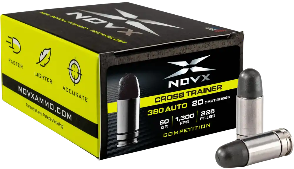 NovX 380ACP 60gr Copper Polymer Frangible Ammo - 20 Rounds per Box