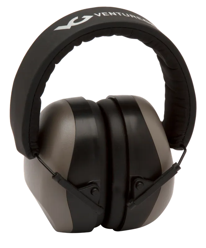 Pyramex Venture Gear V80 Ear Muffs, 26-32 dB, Over-the-Head, Orange/Gray/Black, Adult, 1 Pair