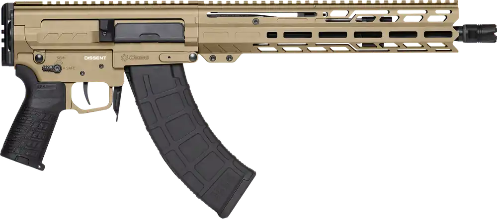 CMMG Dissent MK47 7.62x39mm Pistol with 12.5" Barrel and Coyote Tan Finish