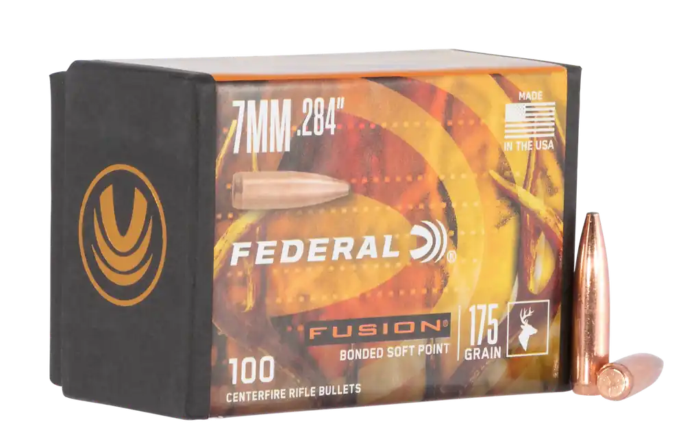 Federal Fusion 7mm .284 175 gr Soft Point Ammunition - 100/Box, 4/Case