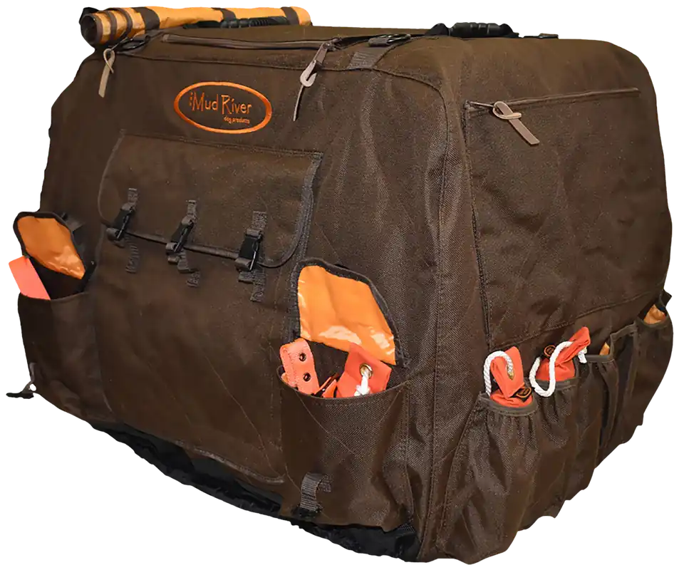 Boyt Harness Dixie XL Insulated Kennel Cover - Brown Polyester 40"x28.5"x30"