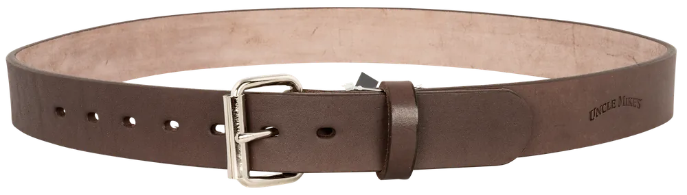 Uncle Mike's Leather Gun Belt - Dark Brown, Size 44/48