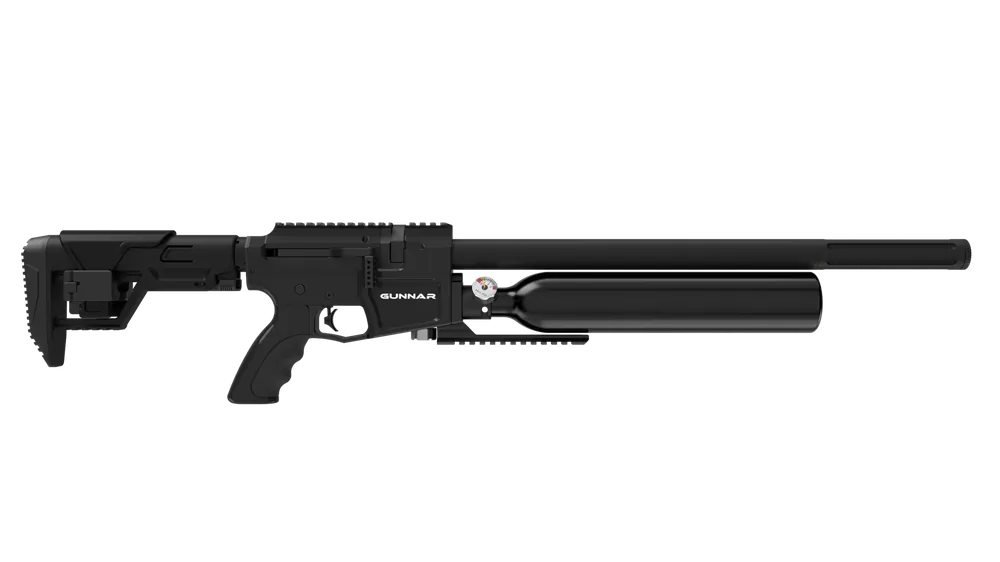 Crosman Gunnar BPG22S .22 Caliber PCP Air Rifle with Adjustable Black Stock