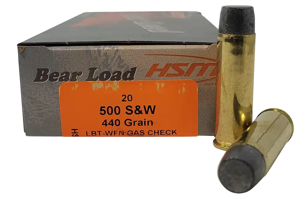HSM 500 S&W Magnum 440 gr WFN Bear Load - 20 Rounds/Box