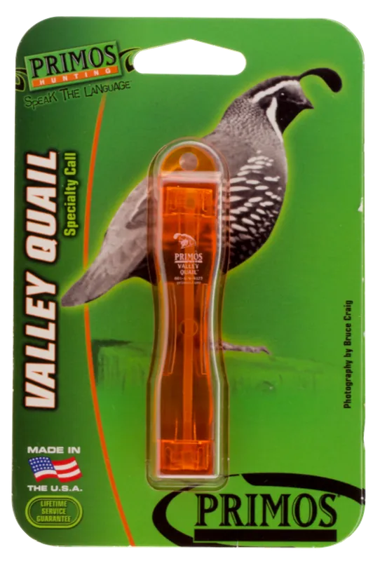 Primos PS339 Valley Quail Call: Attracts Quail with Brown Wood Design