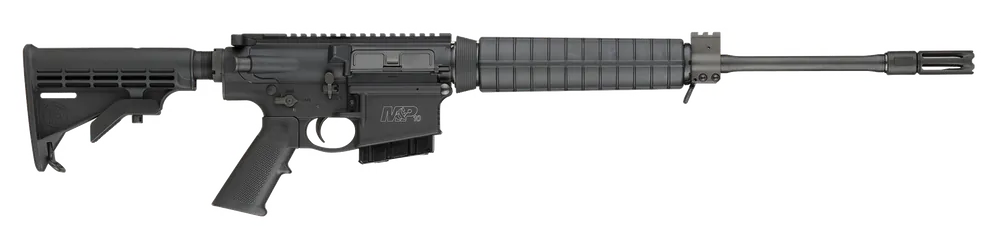 Smith & Wesson M&P10 Optic Ready .308 Win/7.62 NATO Rifle - MD Compliant, 10+1 Capacity, 18" Barrel, Black Finish