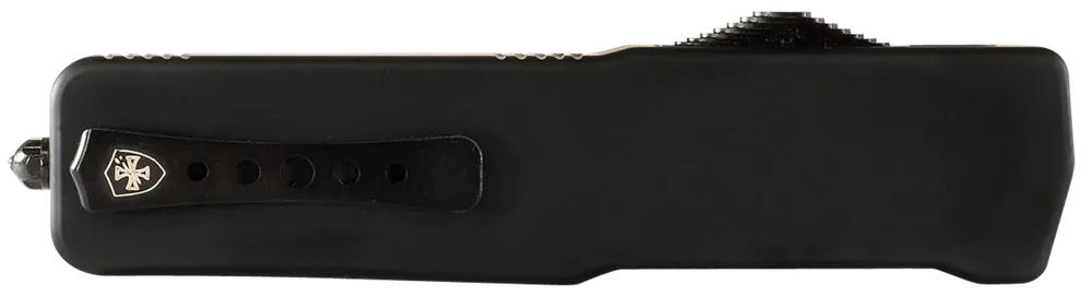 Templar Knife MABR321 Premium LW Slim OTF with Black Oxide Stonewashed D2 Blade and Black Aluminum Handle