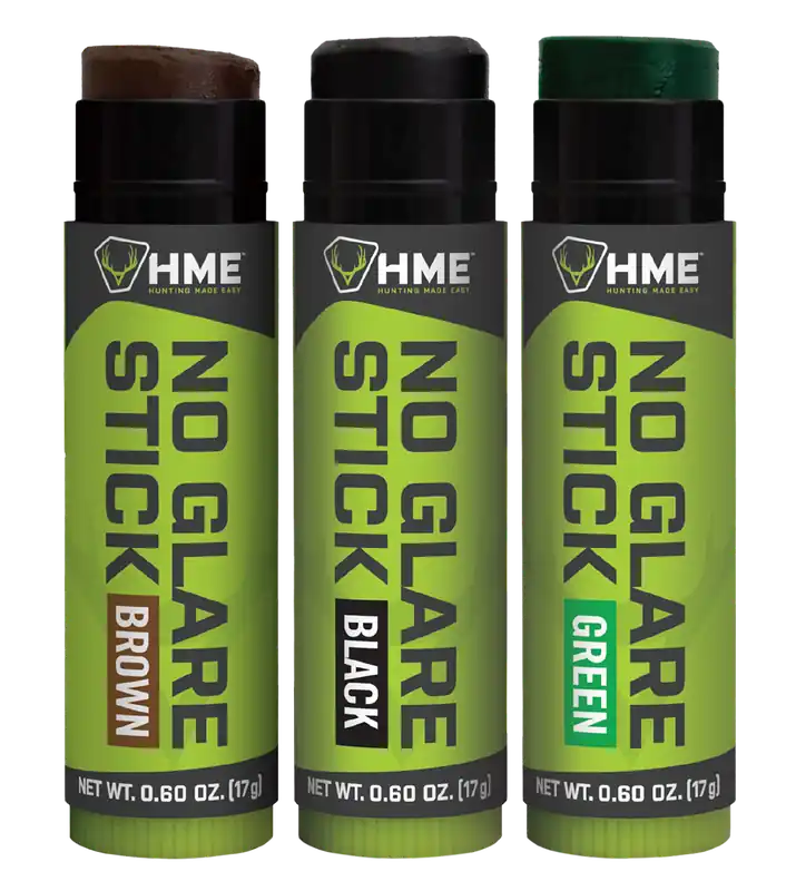 HME Camouflage Face Paint Stick - Black/Brown/Dark Green (3-Pack)