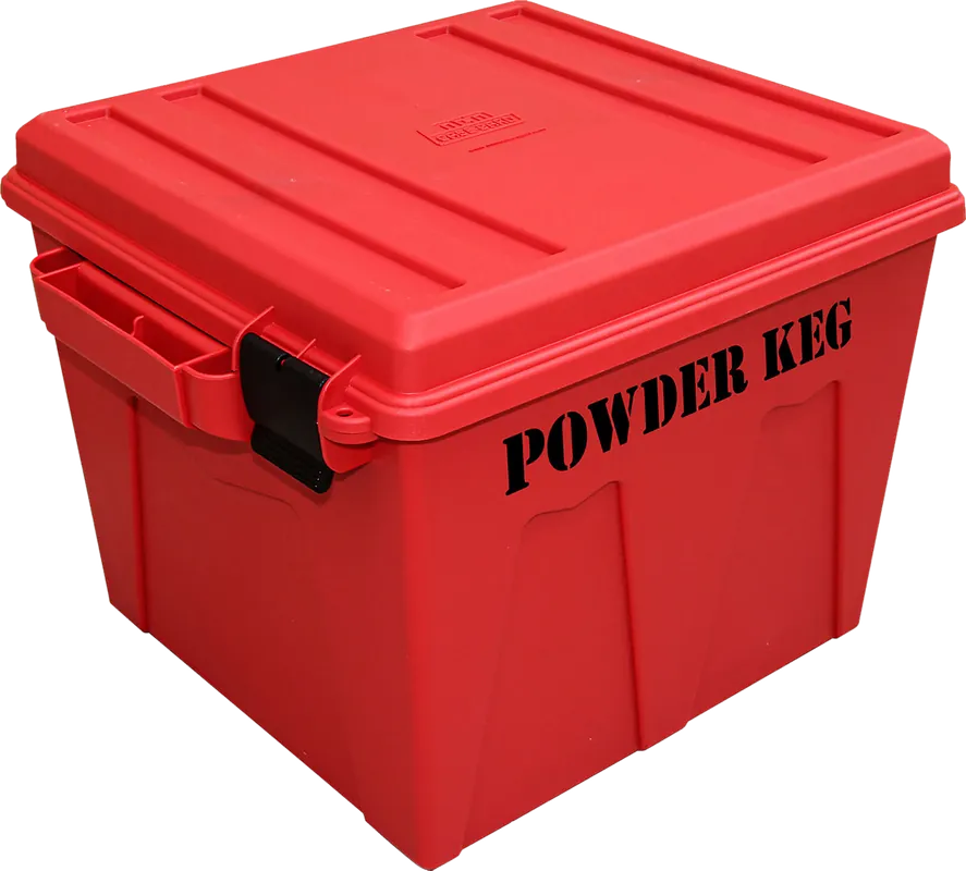 MTM Case-Gard PK12 Red Polypropylene Powder Keg Storage Container