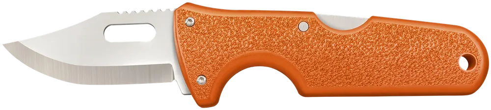 Cold Steel Click-N-Cut Hunter Knife with Interchangeable Blades and Orange Handle