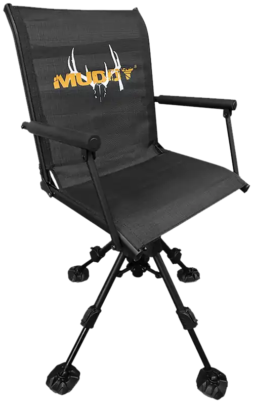 Muddy MUD-MGS400AL Swivel-Ease XT Ground Seat - Black Flex-Tek/Steel Construction