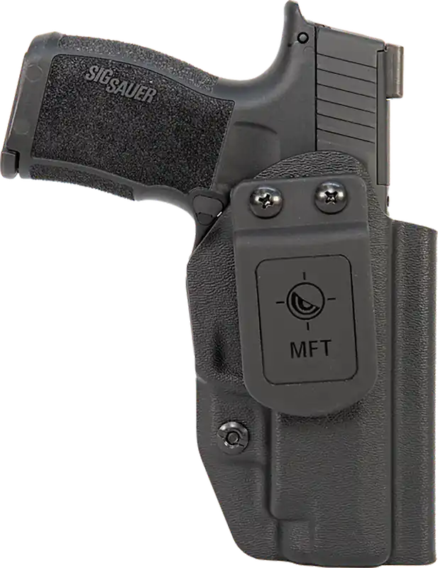 Ambidextrous IWB Holster for Sig P365 XL - Black Polymer with Belt Clip
