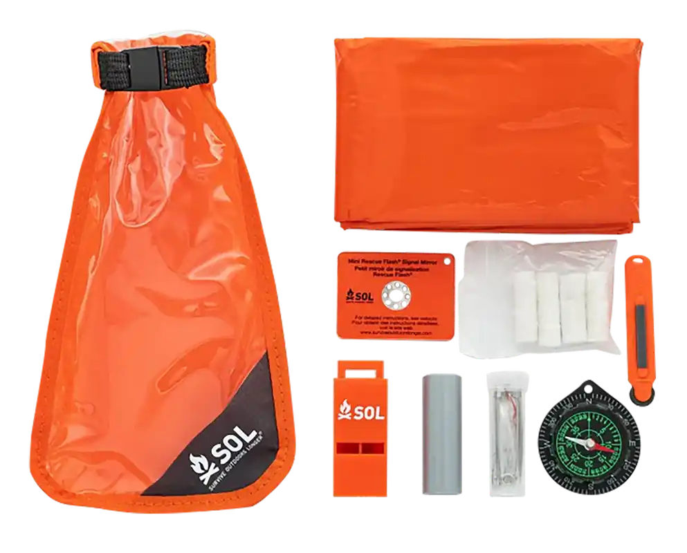 Scout Survival Kit: Waterproof Outdoor Essential in Orange