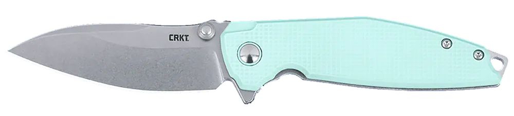 CRKT 2560 Ibis EDC Folding Knife with 3.09" Stonewashed 14C28N Steel Blade and Blue G10/SS Handle