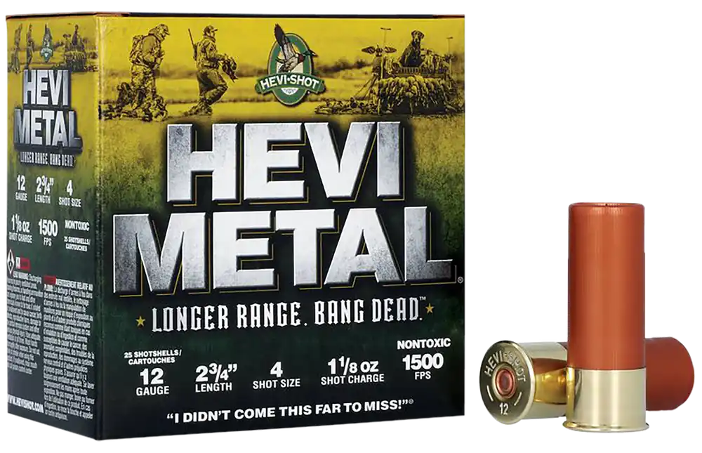 HEVI-Metal Longer Range 12 Gauge Shotgun Shells - 25 Pack