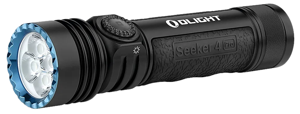Olight Seeker 4 Pro Matte Black LED Flashlight - 4,600 Lumens