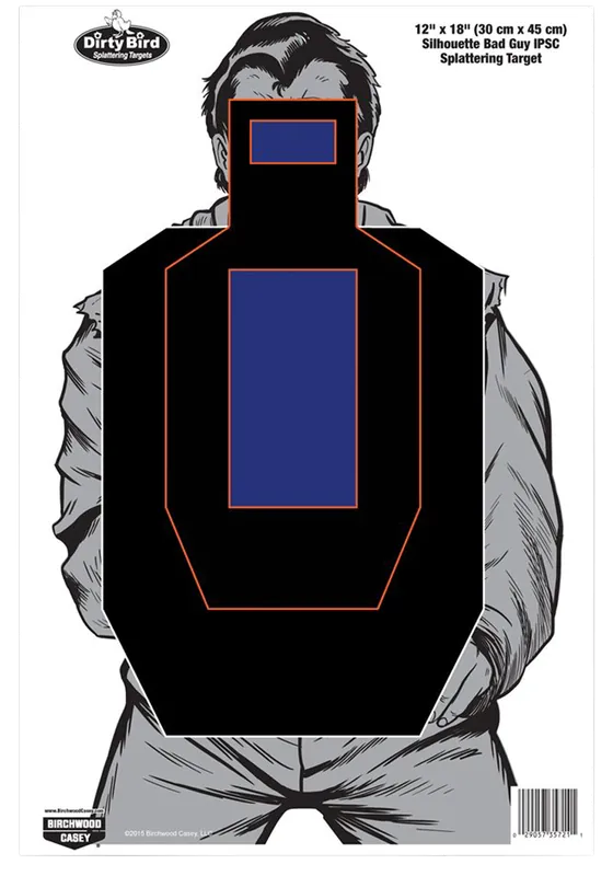 Birchwood Casey Dirty Bird Silhouette Target 12"x18" 8-Pack