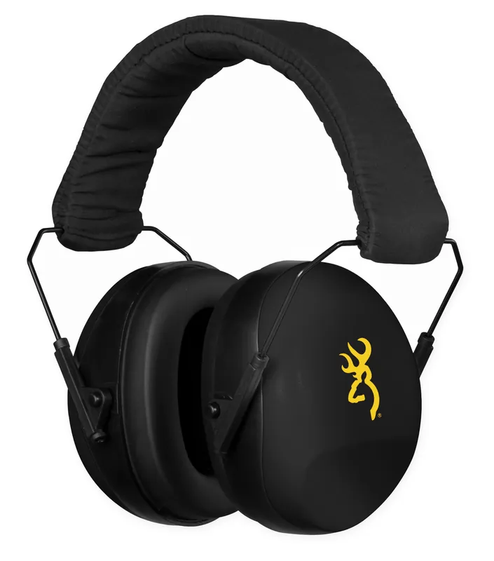 Browning Buck Mark II Over-the-Head Hearing Protection, 27 dB, Black Adult