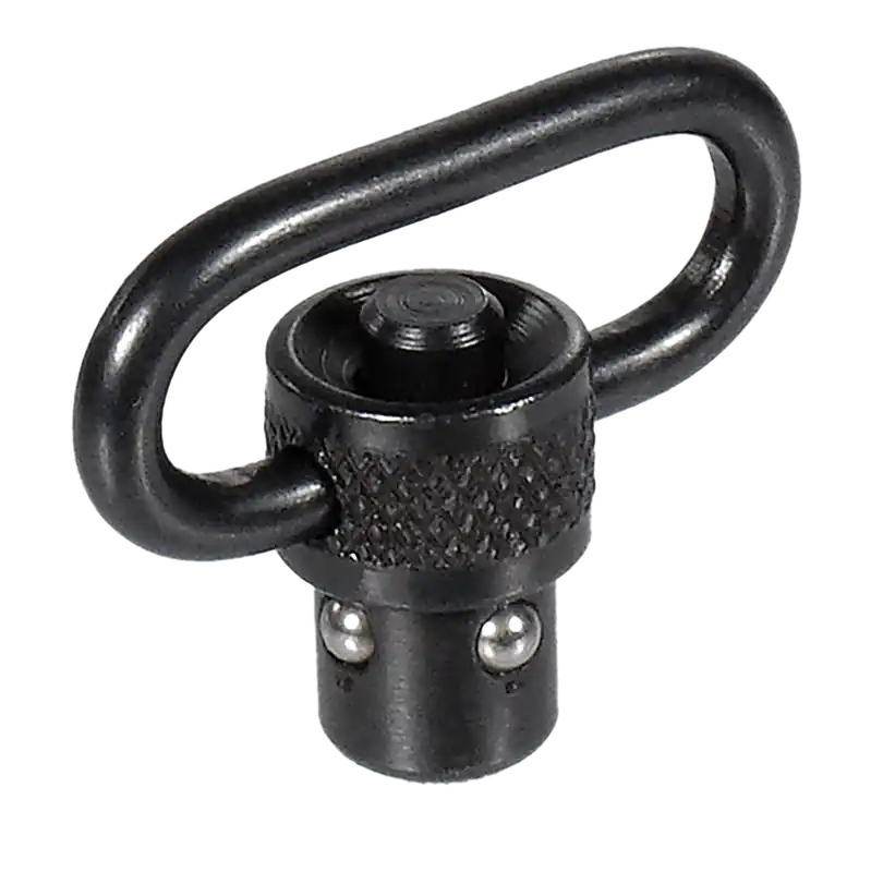 Leapers TLQDSW08A 1" Black Steel Push Button QD Sling Swivel