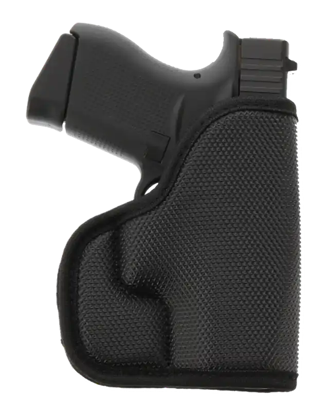 Galco SOU800B StukOn-U Black Gripper Shell for Glock 43/Sig P365/Springfield Hellcat - Ambidextrous Pocket Mount