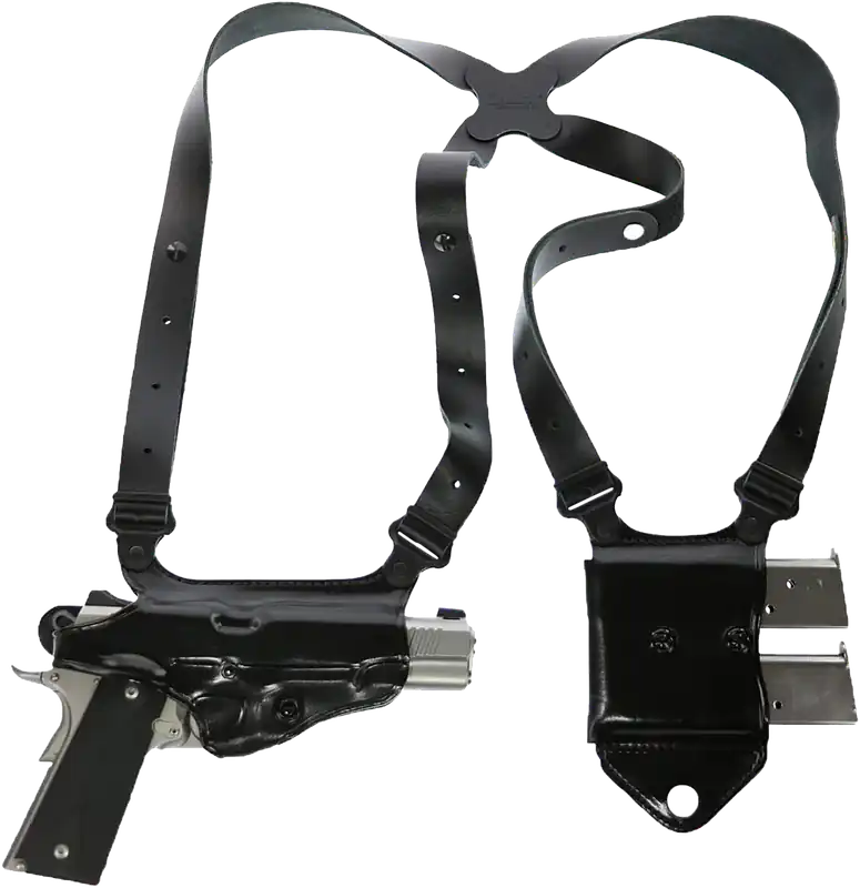 Galco Miami Classic II Shoulder Holster System in Black Leather