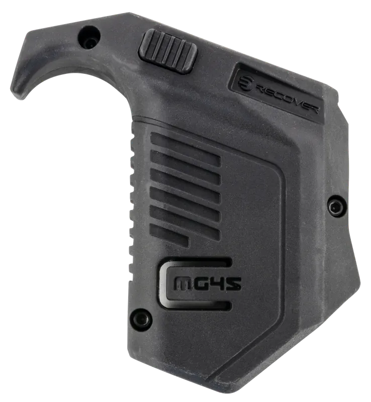 Recover Tactical MG4501 Angled Mag Pouch for Glock, Double Stack, Black Polymer, 45 ACP/10mm Auto Compatible