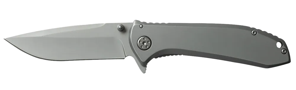 Smiths Products Titania II 3.50" Folding Knife with Satin Titanium Coated Blade and Stainless Steel Handle