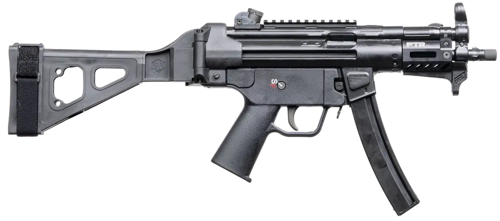 PTR 9RS BR 9mm Luger Pistol with 30+1 Capacity and SB Tactical Brace