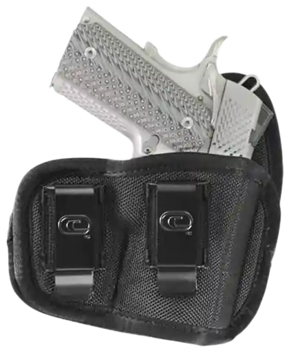 Crossfire Shooting Gear Cyclone IWB/OWB Holster for Compact 3-3.50" Barrel, Right Hand, Black