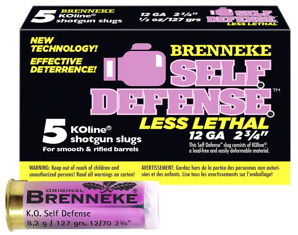 Brenneke SL122SDLL 12 Gauge 2.75" Sabot Slug - Self Defense Ammo (5/Box, 50/Case)
