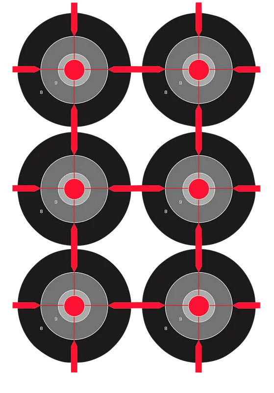 Birchwood Casey Dirty Bird Bullseye Tagboard Target 12"x18" - Pack of 100