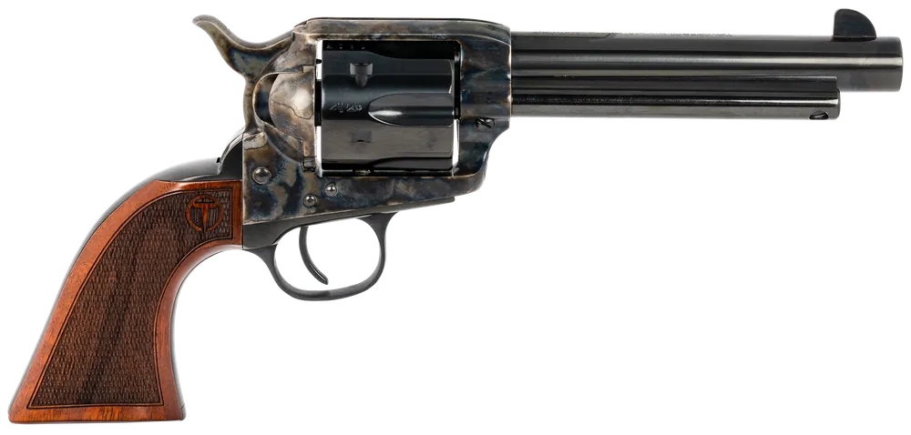 Taylors & Company Smoke Wagon .44-40 Win Revolver with Blued Barrel and Walnut Grip