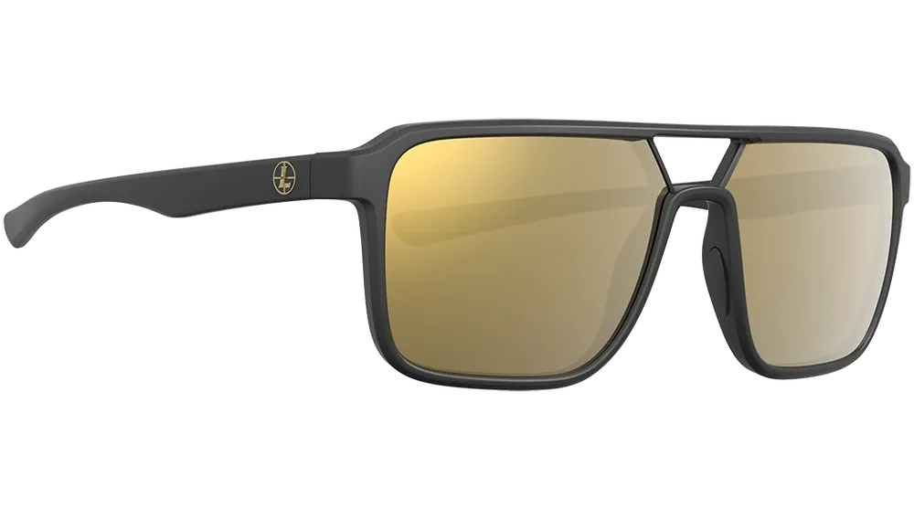 Leupold Bridger Sunglasses: Bronze Mirror Lens, Matte Black Frame