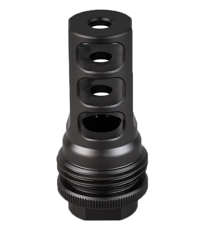 SilencerCo AC4766 ASR Muzzle Brake 30 Cal Black Nitride 9/16x24 RH Threads