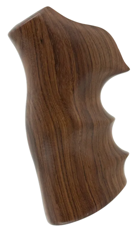 Hogue 80300 Brown Pau Ferro Hardwood Grip with Finger Grooves for Ruger GP100/Super Redhawk