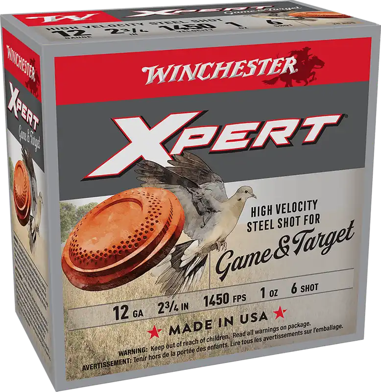 Winchester Xpert High Velocity 12 Gauge 6 Shot Ammo - 25 Rounds Per Box