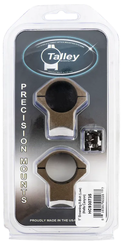 Talley HC930735 Burnt Bronze 1" Scope Mount/Ring Combo for X-Bolt Low Rings 0 MOA
