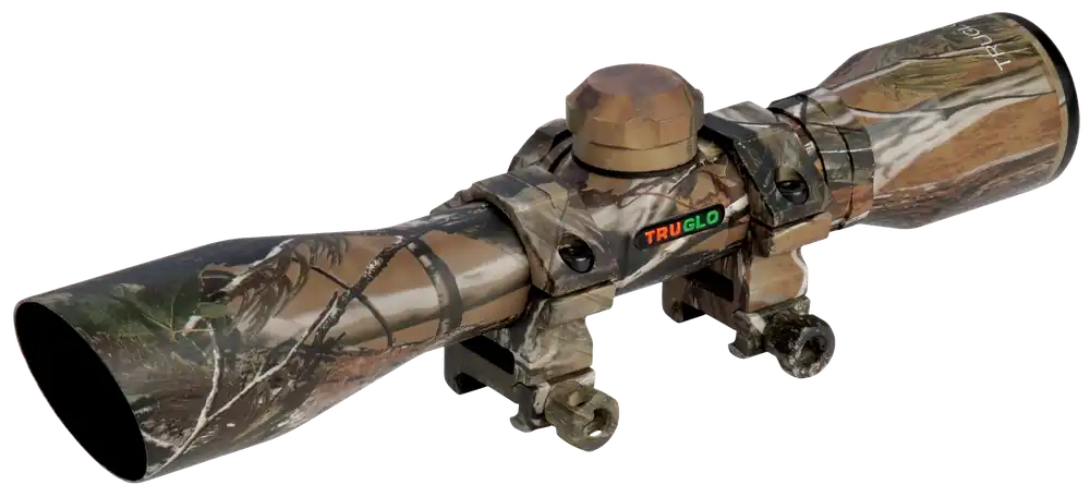 TruGlo TG8504CD Compact 4x32mm Scope with Diamond Reticle and Rings in Realtree APG